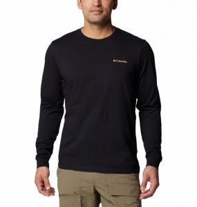 COLUMBIA Koszulka męska CSC Seasonal Logo LS Tee black peaked badge-L