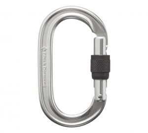 BLACK DIAMOND Karabinek OVAL KEYLOCK SCREWGATE-Srebrny