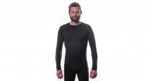 SENSOR Koszulka męska Merino Air Tee LS Men black-M