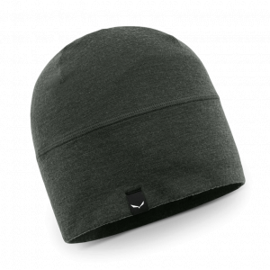 SALEWA Czapka merino Cristallo Beanie dark olive