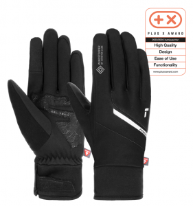 REUSCH Rękawice rowerowe Versa Windstopper Touch-Tec black-silver-9.5