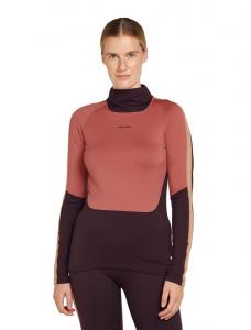 ICEBREAKER Koszulka termoaktywna damska Women 200 Oasis Sonebula LS High Neck bittersweet/cedar/felds/cb-L