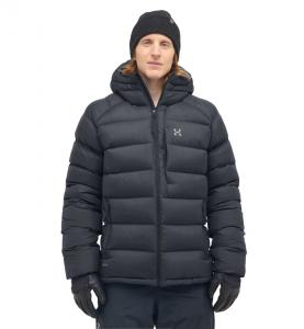 HAGLOFS Kurtka puchowa męska Rosson Down Hood Men true black-M