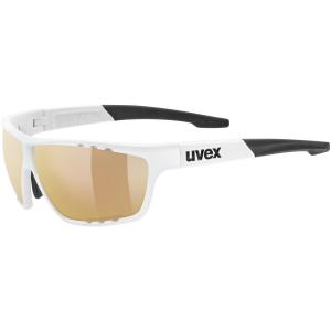 UVEX Okulary rowerowe Sportstyle 706 CV V white.mat/lt.red