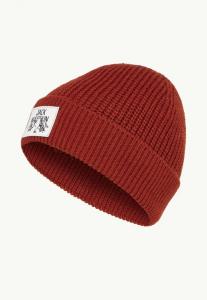 JACK WOLFSKIN Czapka Badge Beanie intense rust