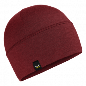 SALEWA Czapka merino Cristallo Beanie syrah