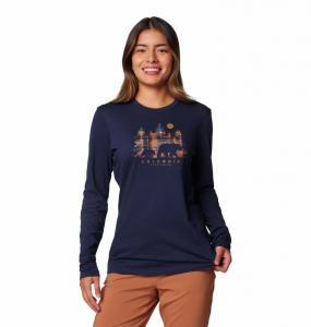 COLUMBIA Koszulka damska Hidden Haven LS Tee collegiate navy-M