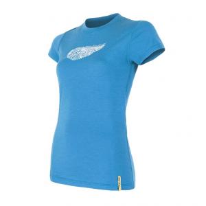 SENSOR Koszulka termoaktywna damska Merino Active PT Tee SS Wom blue feather-L