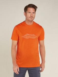 ICEBREAKER Koszulka męska Men Merino 150 Tech Lite SS T Pukaki Ref blaze-L