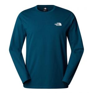 THE NORTH FACE Koszulka męska M L/S Simple Dome Tee midnight petrol-XL