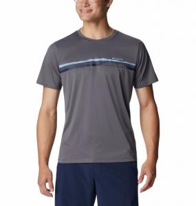 COLUMBIA Koszulka męska COLUMBIA HIKE GRAPHIC SS TEE City Grey Streamlined Graphic-S