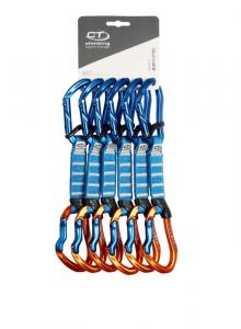 CLIMBING TECHNOLOGY Zestaw ekspresów Morfo Set UL Pro 12cm blue orange 6 pack