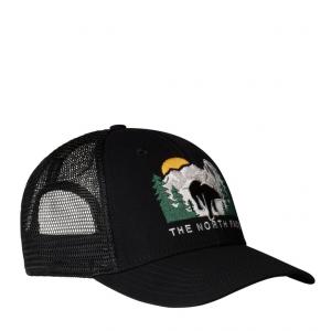 THE NORTH FACE Czapka z daszkiem Embroidered Mudder Trucker tnf black/tnf black/bear graphic