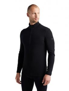 ICEBREAKER Koszulka termoaktywna męska Men 260 Tech LS Half Zip black-M