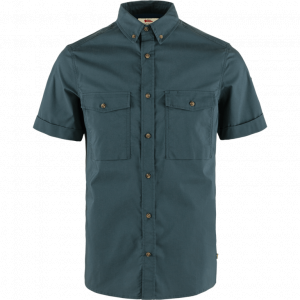 FJALLRAVEN Koszula męska Ovik Air Stretch SS Shirt M mountain blue-XL