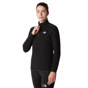 THE NORTH FACE Polar damski Women’s 100 Glacier 1/4 Zip tnf black-L