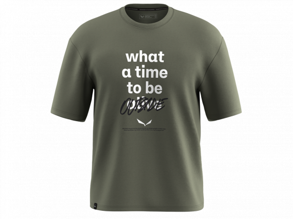 SALEWA Koszulka męska Eagle Outside Loose T-Shirt M faded green-S