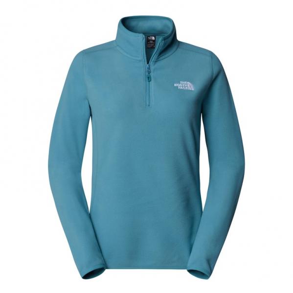 THE NORTH FACE Polar damski W 100 Glacier 1/4 Zip algae blue-XL