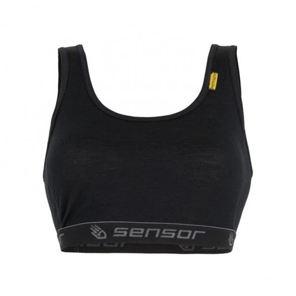 SENSOR Termoaktywny biustonosz MERINO ACTIVE-XL-Czarny