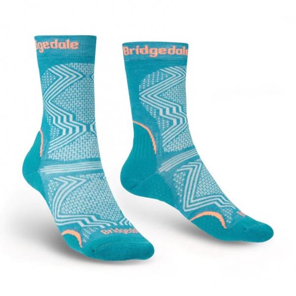BRIDGEDALE Skarpety damskie HIKE ULTRALIGHT T2 COOLMAX® PERFORMANCE BOOT WMNS Teal-S