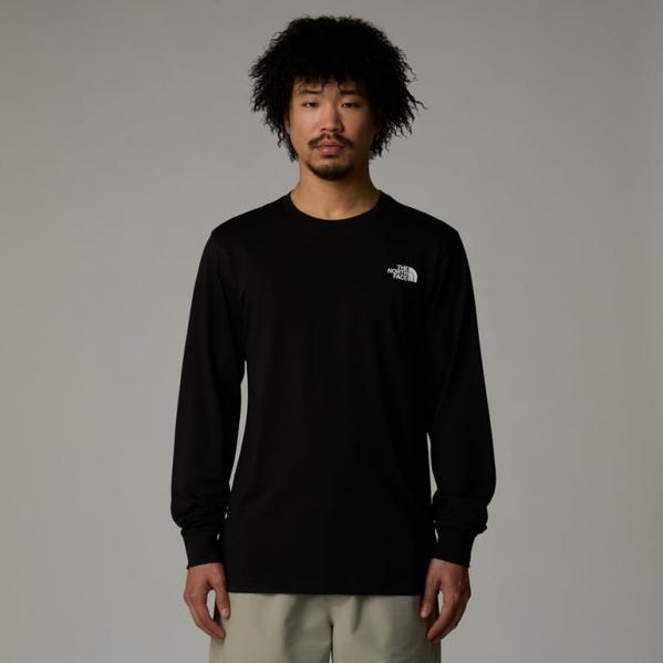 THE NORTH FACE Koszulka męska M L/S Easy Tee tnf black M