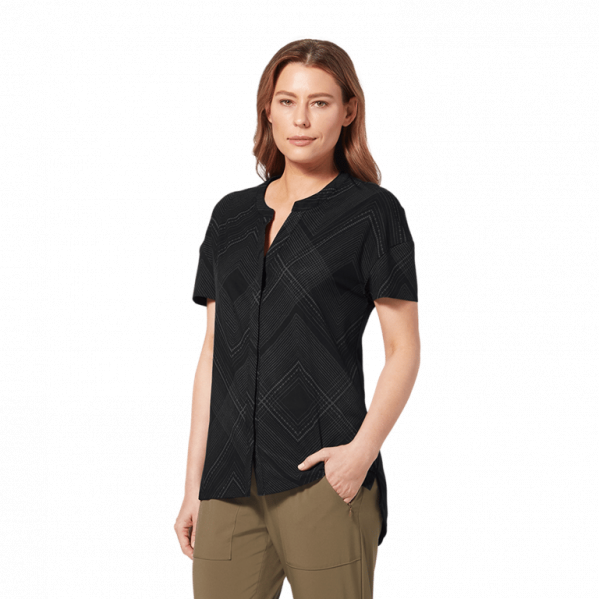 ROYAL ROBBINS Koszula damska SPOTLESS EVOLUTION SS Black Geo Dot Pt-L