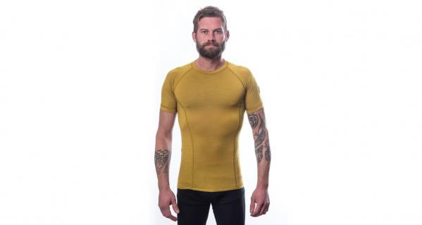 SENSOR Koszulka męska Merino Air Tee SS Men mustard-M