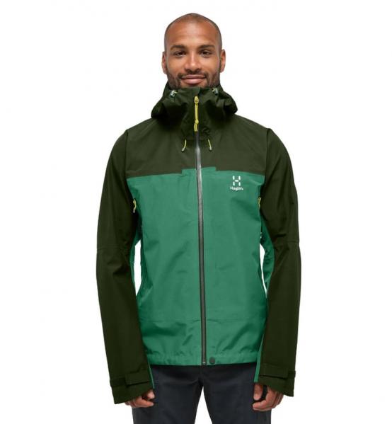 HAGLOFS Kurtka męska ROC Flash GTX Jacket Men dk jelly green/seaweed green-L