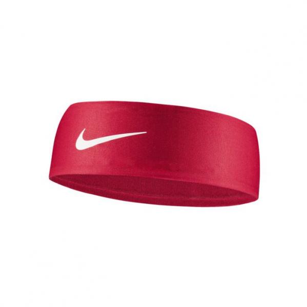 NIKE Opaska FURY HEADBAND 3.0 gym red/white