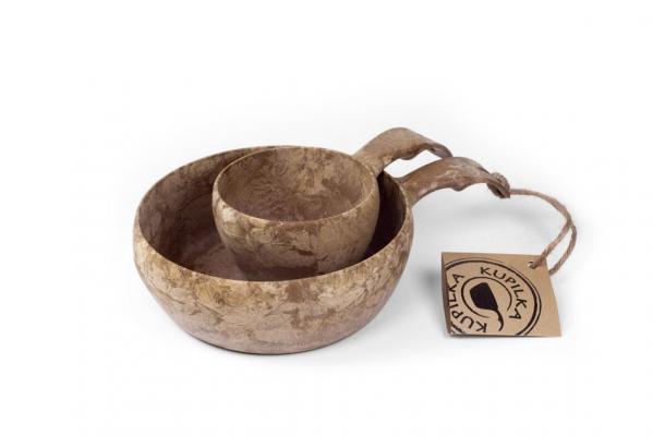 KUPILKA Zestaw Bowl+Cup Set brown