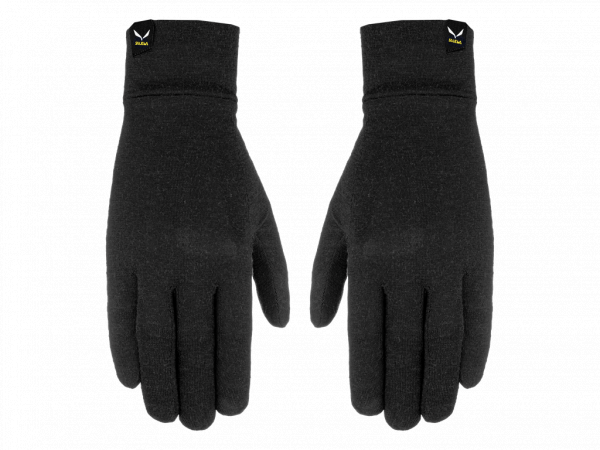 SALEWA Rękawice merino CRISTALLO LINER GLOVES black out-S