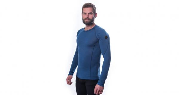 SENSOR Koszulka męska Merino Air Tee LS Men deep blue-L