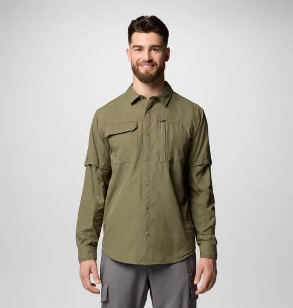 COLUMBIA Koszula męska Skien Valley Long Sleeve Shirt stone green-L