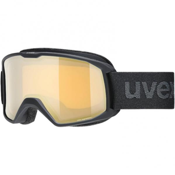 UVEX Gogle narciarskie Elemnt FM black matt dl/FM gold-lgl