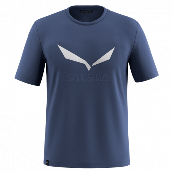 SALEWA Koszulka męska Solidlogo Dry M T-Shirt dark denim-L