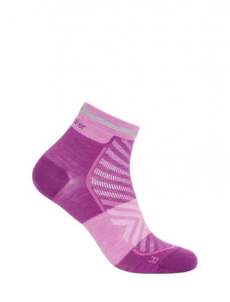 ICEBREAKER Skarpety damskie W Merino Run+ Ultralight Mini passion/passion lt-L