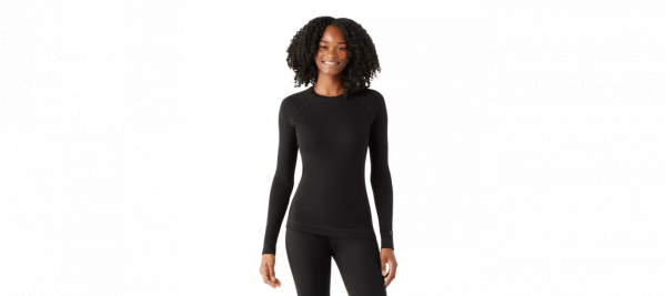 SMARTWOOL Koszulka termoaktywna damska Women's Classic Thermal Merino Base Layer Crew black-L