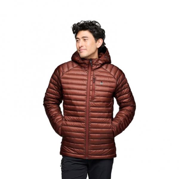BLACK DIAMOND Kurtka męska puchowa M Approach Down Hoody iron red r.M