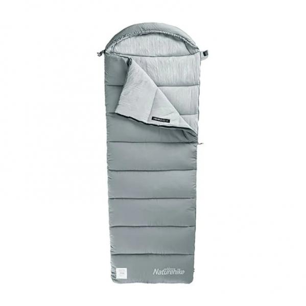 NATUREHIKE Śpiwór M300 Envelope Cotton grey-zamek lewy