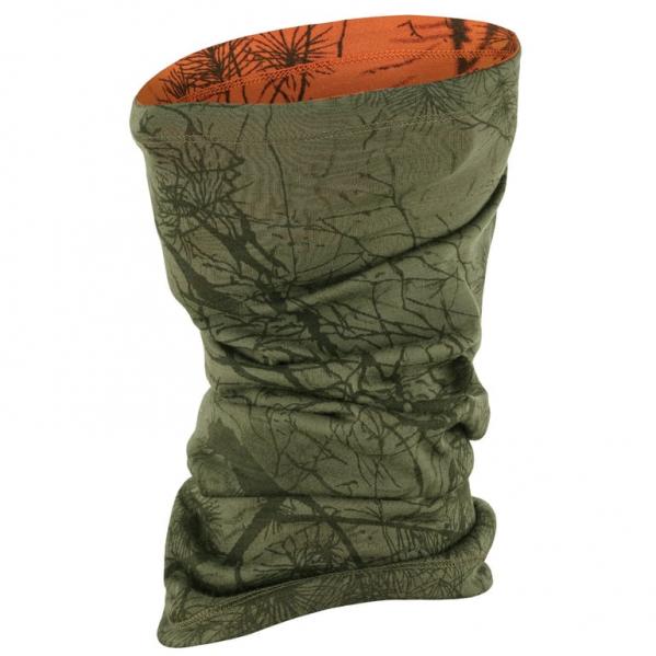 FJALLRAVEN Komin Lappland Neck Gaiter Green Camo-Orange Multi Camo