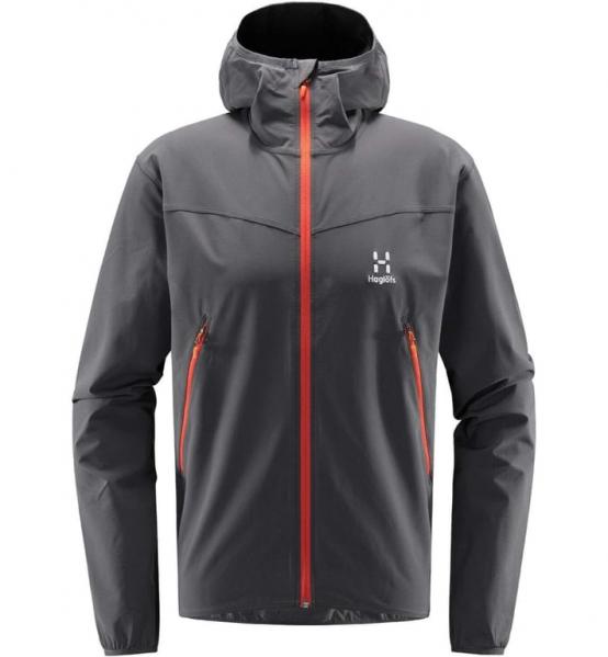 HAGLOFS Kurtka softshellowa męska NATRIX HOOD MEN magnetite-S