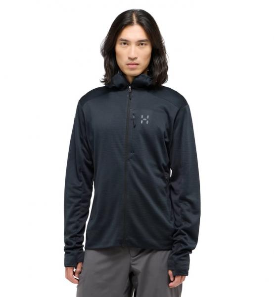 HAGLOFS Bluza męska L.I.M Mid Fast II Hood Men true black-L