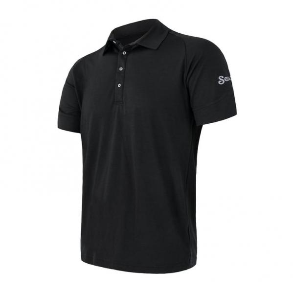 SENSOR Koszulka polo męska MERINO ACTIVE POLO tee ss-XXL-Szary