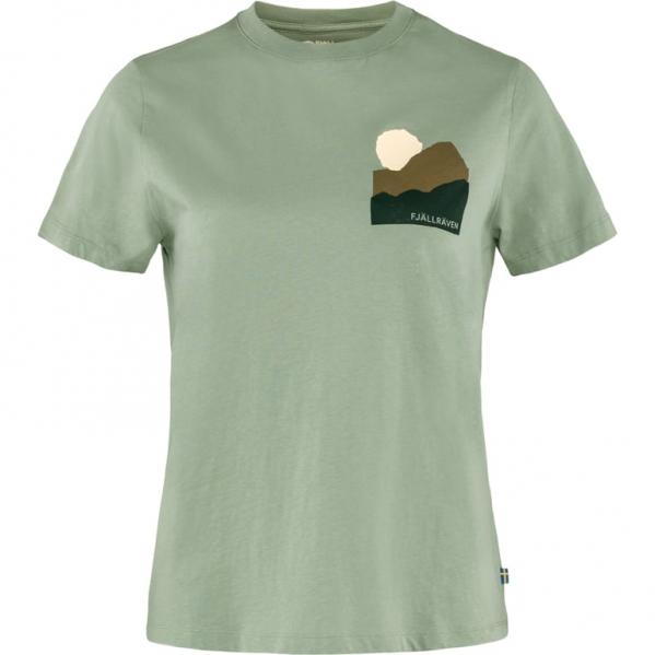 FJALLRAVEN Koszulka damska Nature T-shirt W sage green-S