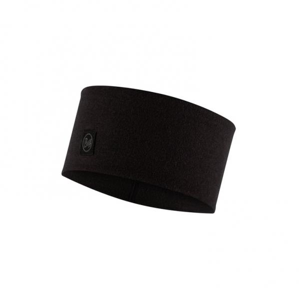 BUFF Opaska Merino Wide Headband solid black