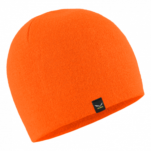 SALEWA Czapka merino Sella Ski Beanie fluo orange