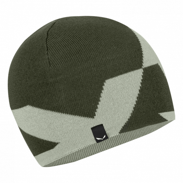 SALEWA Czapka Pure Reversible Am Beanie dark olive