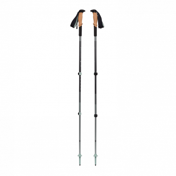 BLACK DIAMOND Kije trekkingowe Pursuit Shock Trekking Poles steel grey-foam green-S/M