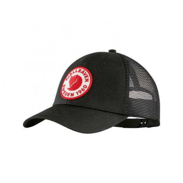 FJALLRAVEN Czapka z daszkiem 1960 LOGO LANGTRADARKEPS Black-S/M