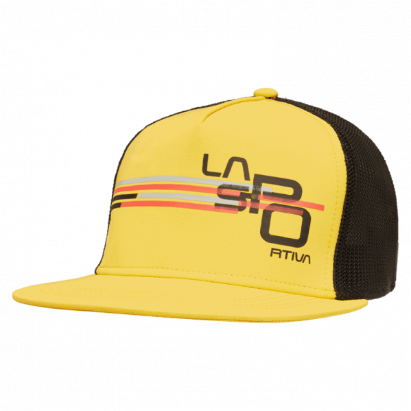 LA SPORTIVA Czapka z daszkiem Stripe Cube Hat yellow/black-L